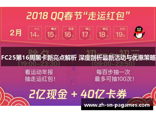 FC25第16周黑卡新亮点解析 深度剖析最新活动与优惠策略