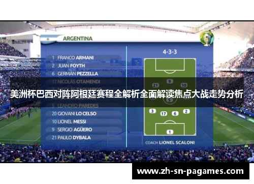 美洲杯巴西对阵阿根廷赛程全解析全面解读焦点大战走势分析