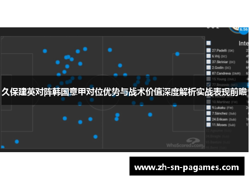 久保建英对阵韩国意甲对位优势与战术价值深度解析实战表现前瞻